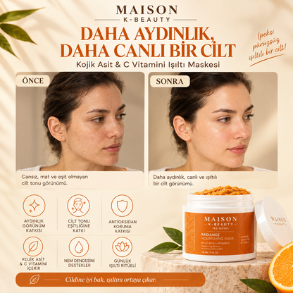 Kojik Asit & C Vitamini Işıltı Maskesi