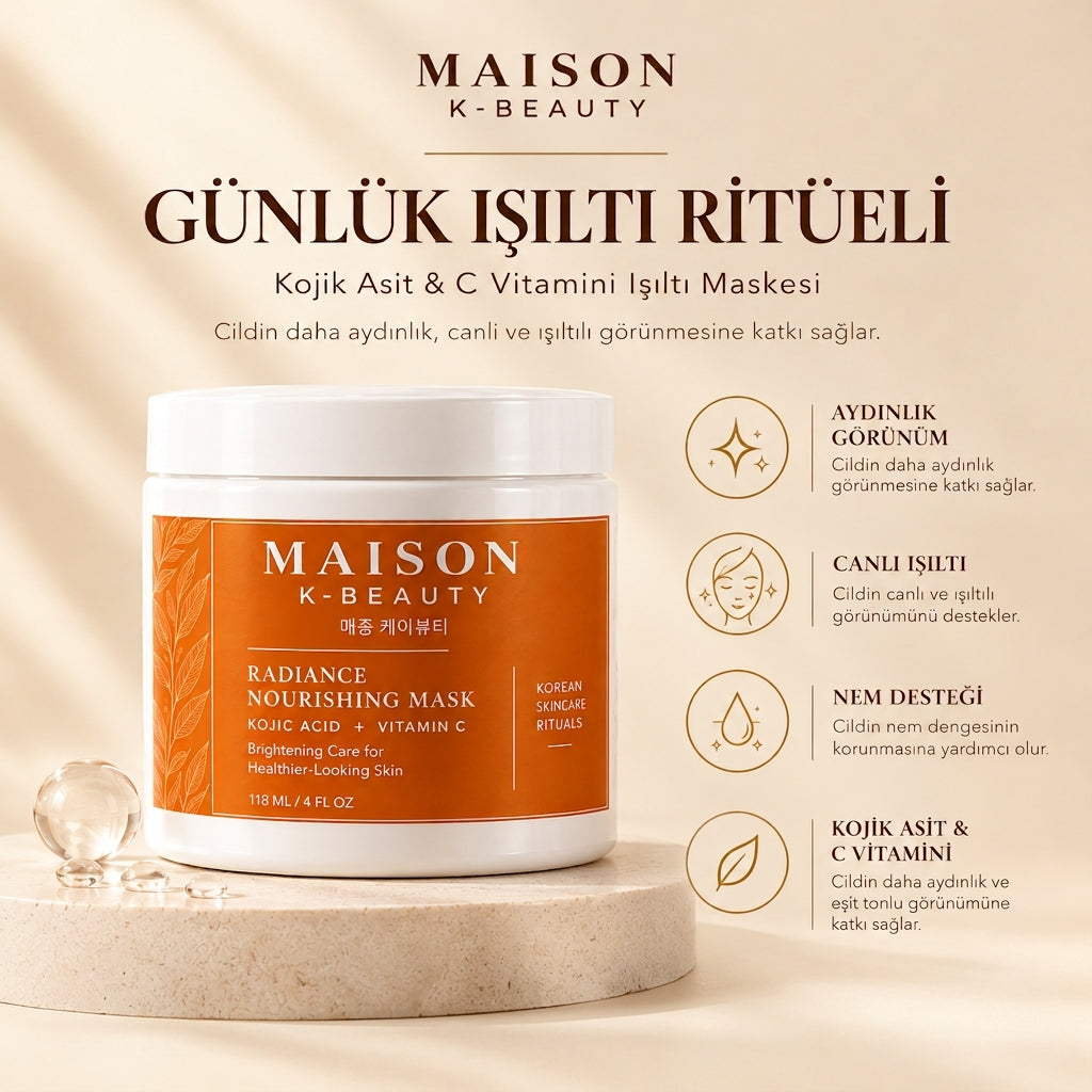 Kojik Asit & C Vitamini Işıltı Maskesi