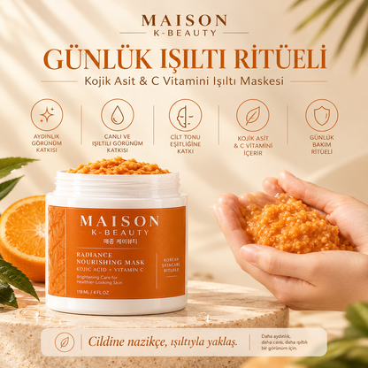 Kojik Asit & C Vitamini Işıltı Maskesi