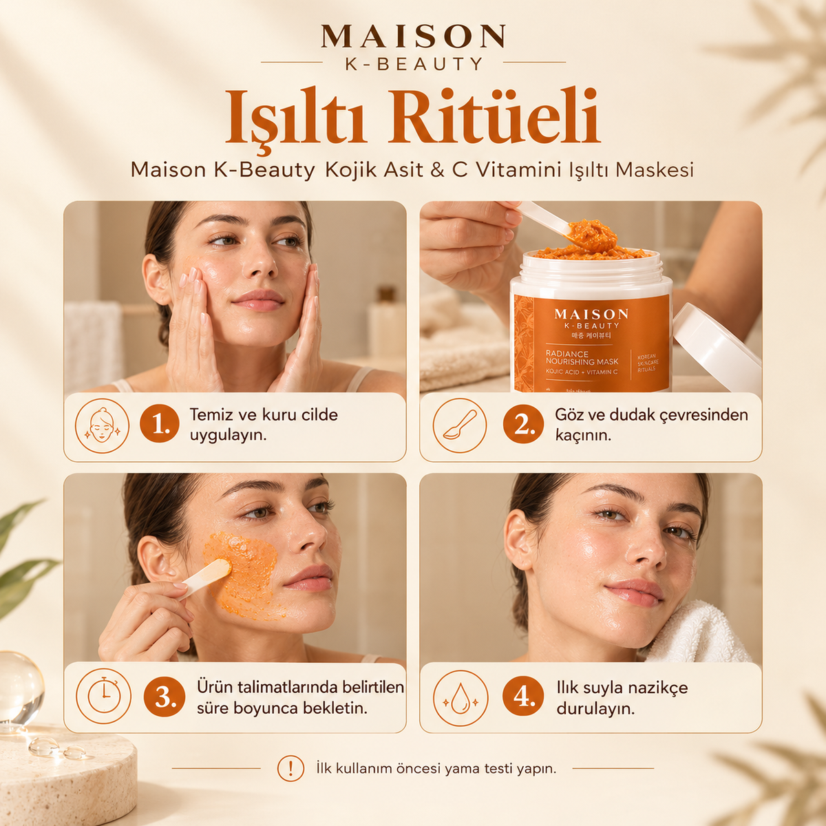 Kojik Asit & C Vitamini Işıltı Maskesi